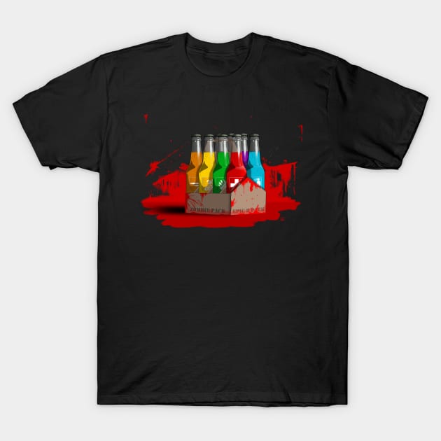 Zombie 8-Pack Bloodied T-Shirt by LANStudios